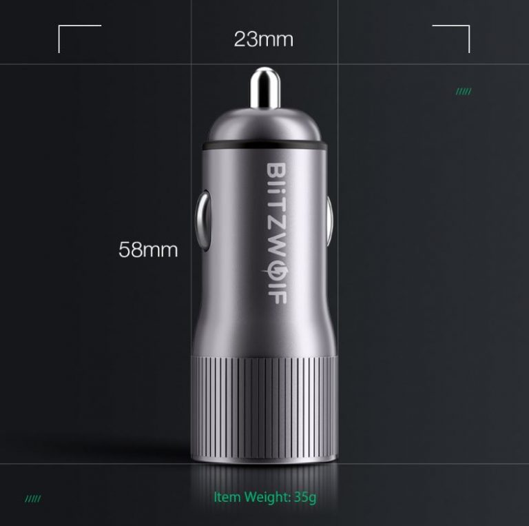 Test 2 du chargeur de voiture Blitzwolf BW-SD5