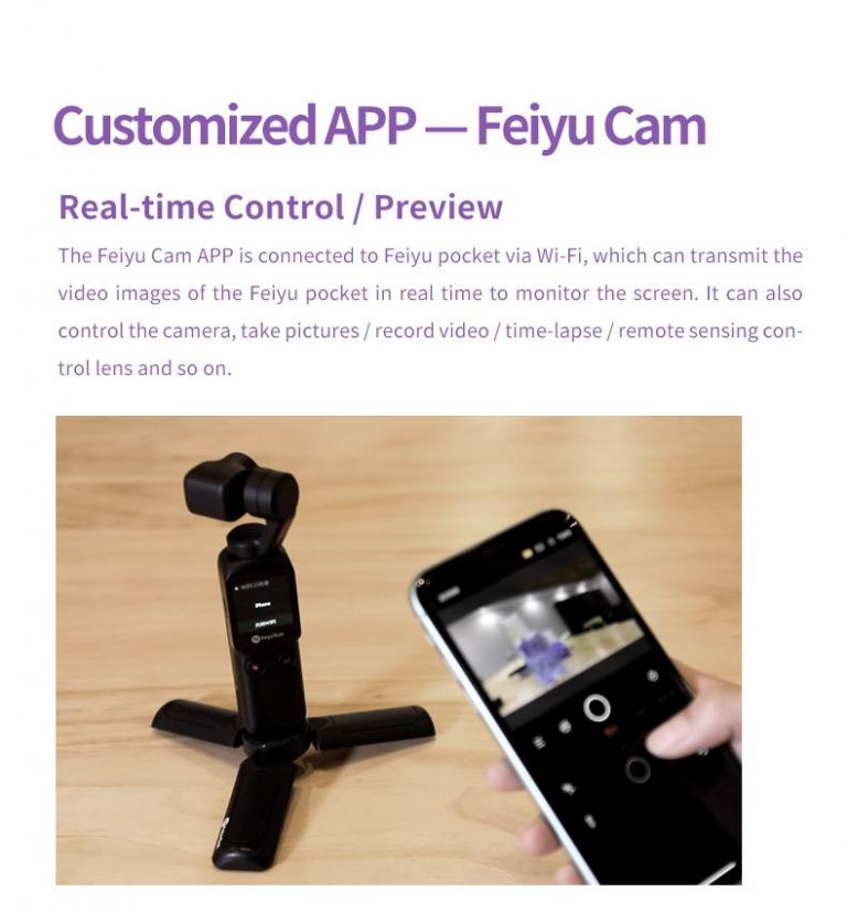 Feiyu Pocket gimbal kamera 8