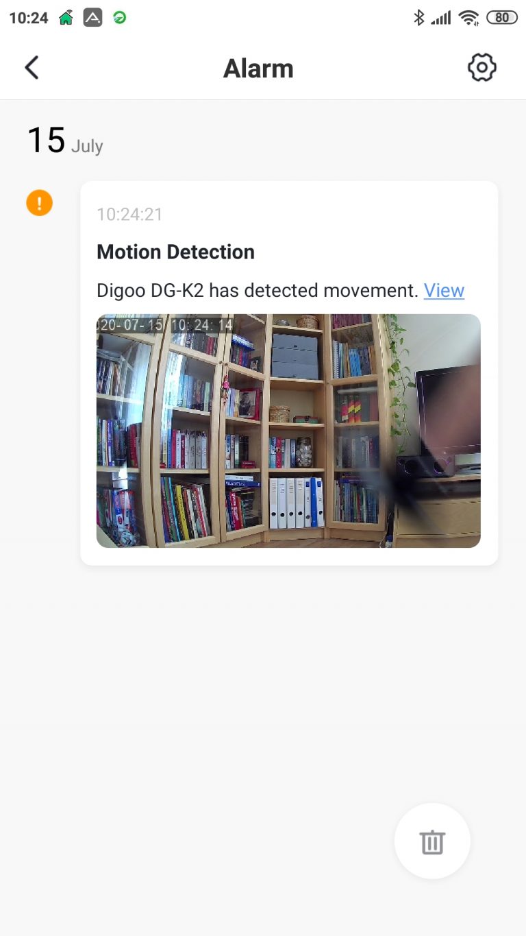 Digoo DG-K2 WiFi-s kamera teszt 11