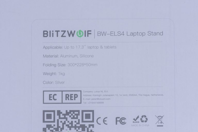 BlitzWolf ELS3 és ELS4 notebooktartók tesztje 23