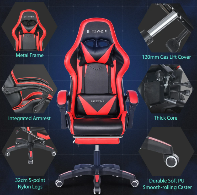 35 000 forint alatt kapható a BlitzWolf gamer széke 2
