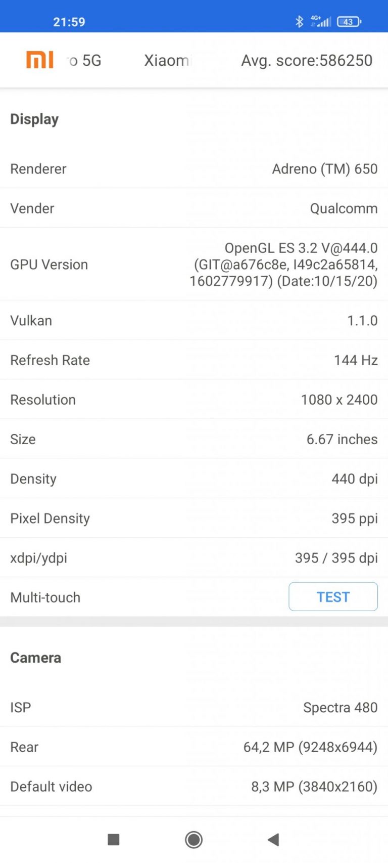 Xiaomi Mi 10T okostelefon teszt 33