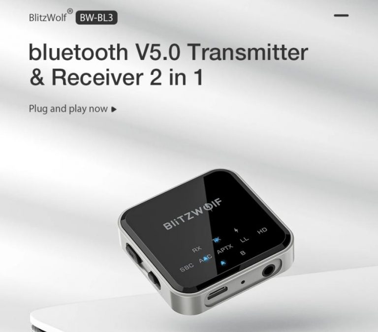 Megjelent a BlitzWolf BW-BL3 Bluetooth transzmitter 2