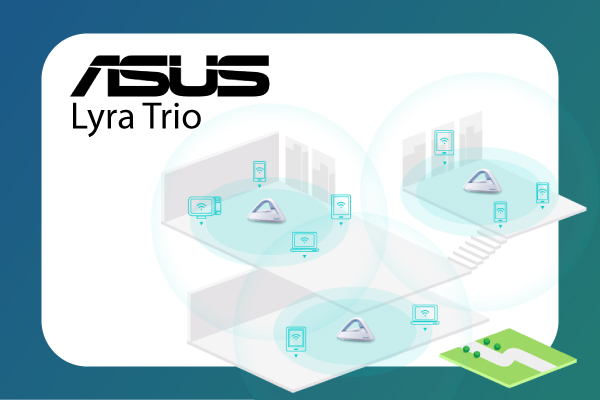 Töredék áron rendelhető az Asus Lyra Trio mesh WiFi rendszer 1