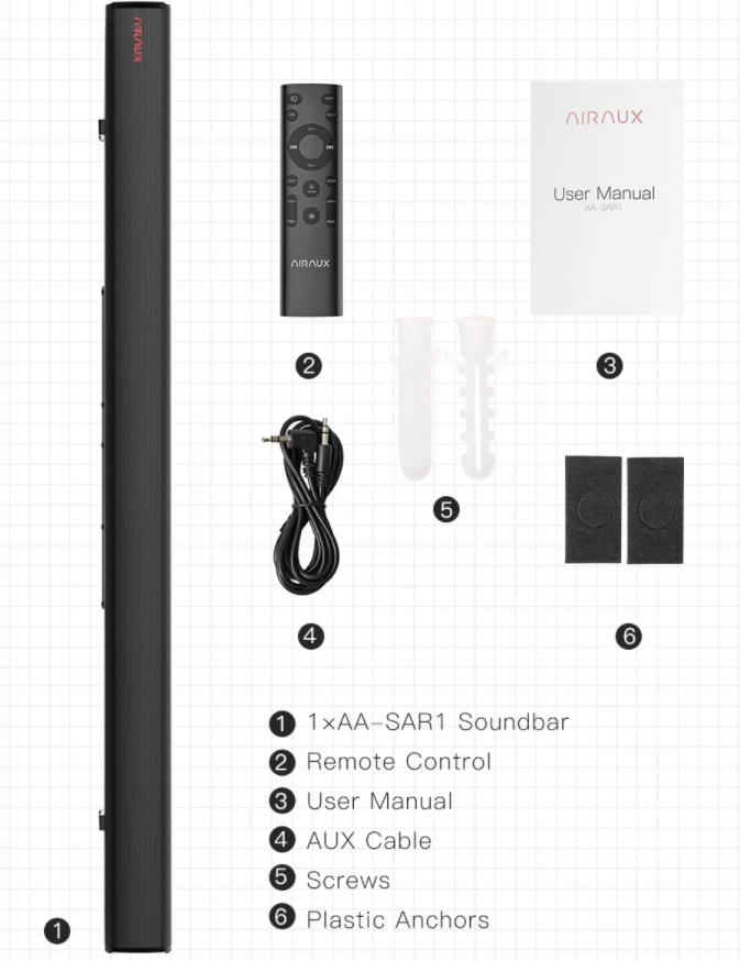 Airaux 60 wattos soundbar EU raktáras ajánlatban 10