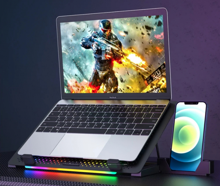 A BlitzWolf menő RGB-s laptop hűtője a BG tavaszi vásáron 7