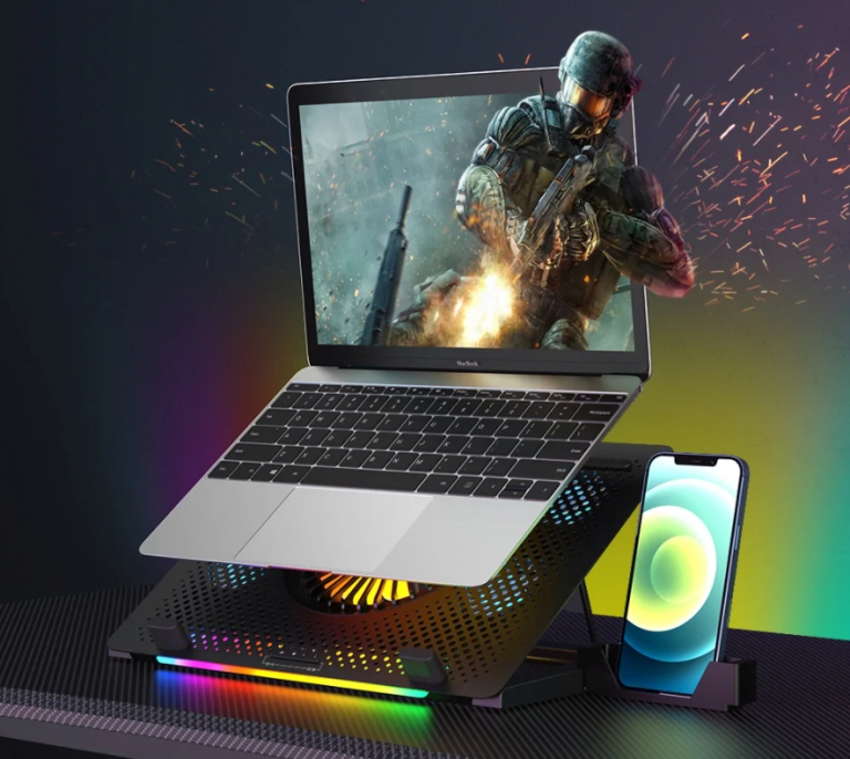 A BlitzWolf menő RGB-s laptop hűtője a BG tavaszi vásáron 3