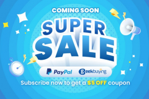 PayPallel érdemes vásárolni a Geekbuying Super Sale akcióján