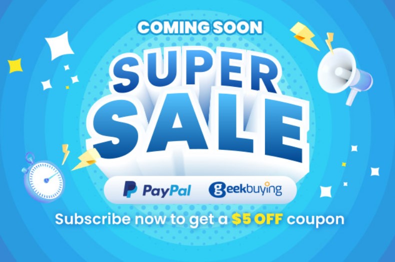 PayPallel érdemes vásárolni a Geekbuying Super Sale akcióján 1