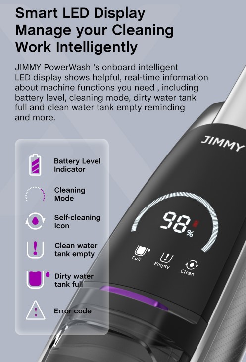 Porszívózásra és felmosásra is jó a Jimmy HW8 Pro 4