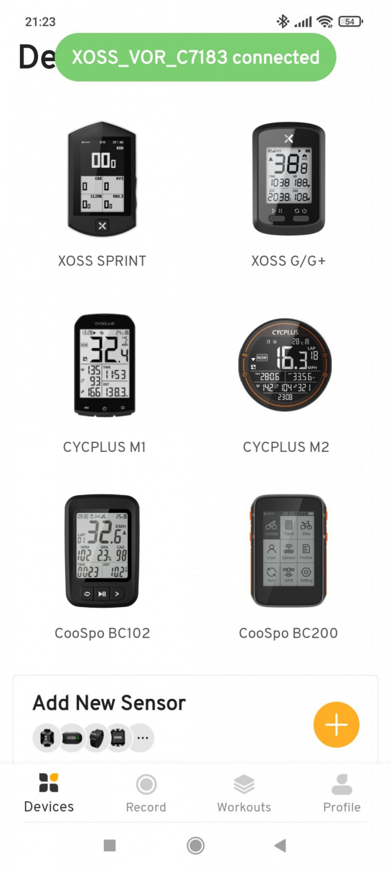 XOSS G+ kerékpár komputer és kadencia szenzor teszt 15