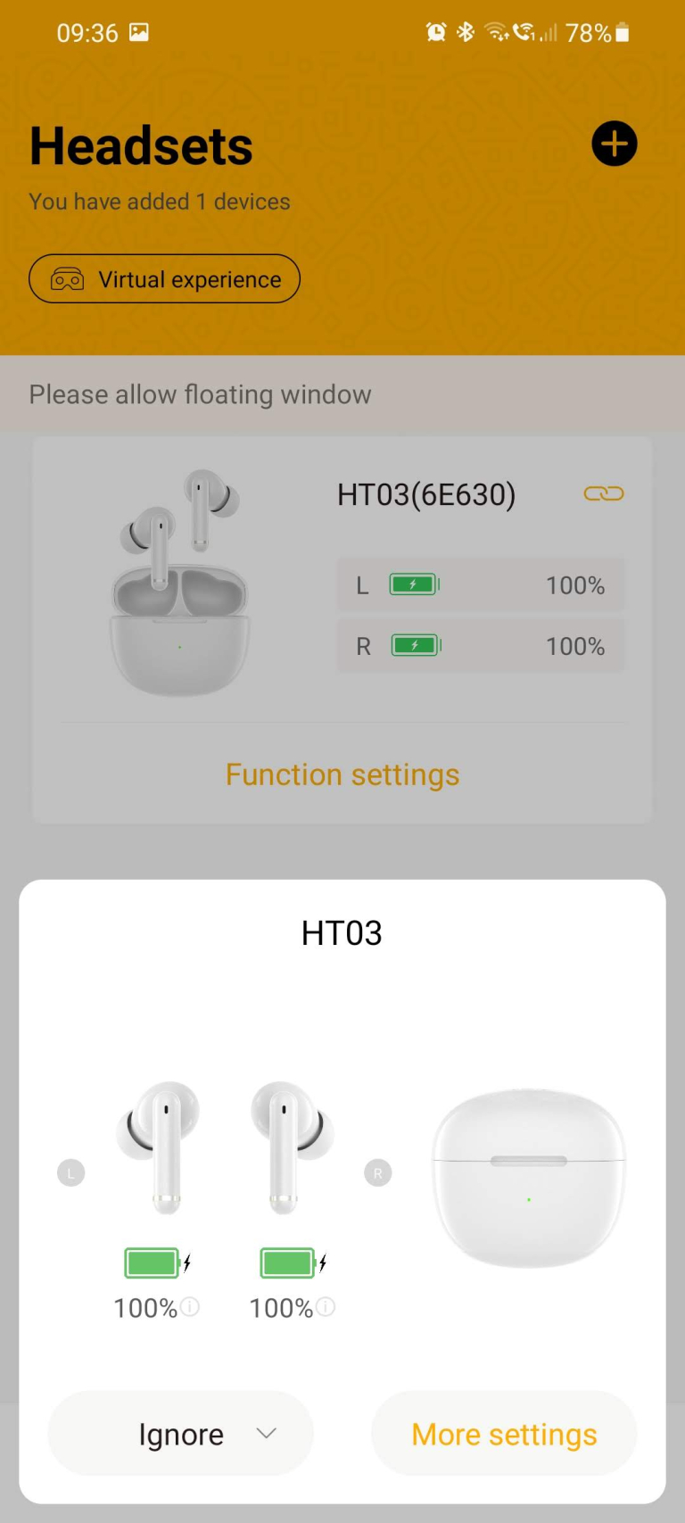QCY HT03 aktív zajszűrős TWS fülhallgató teszt 8