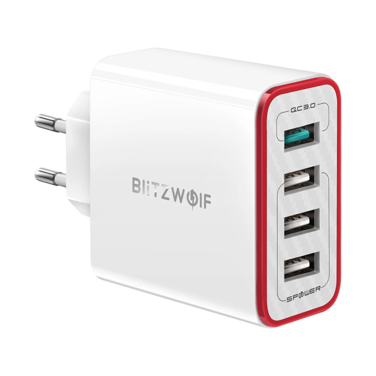 BlitzWolf BW PL-5 4 portos USB töltő apróért 2
