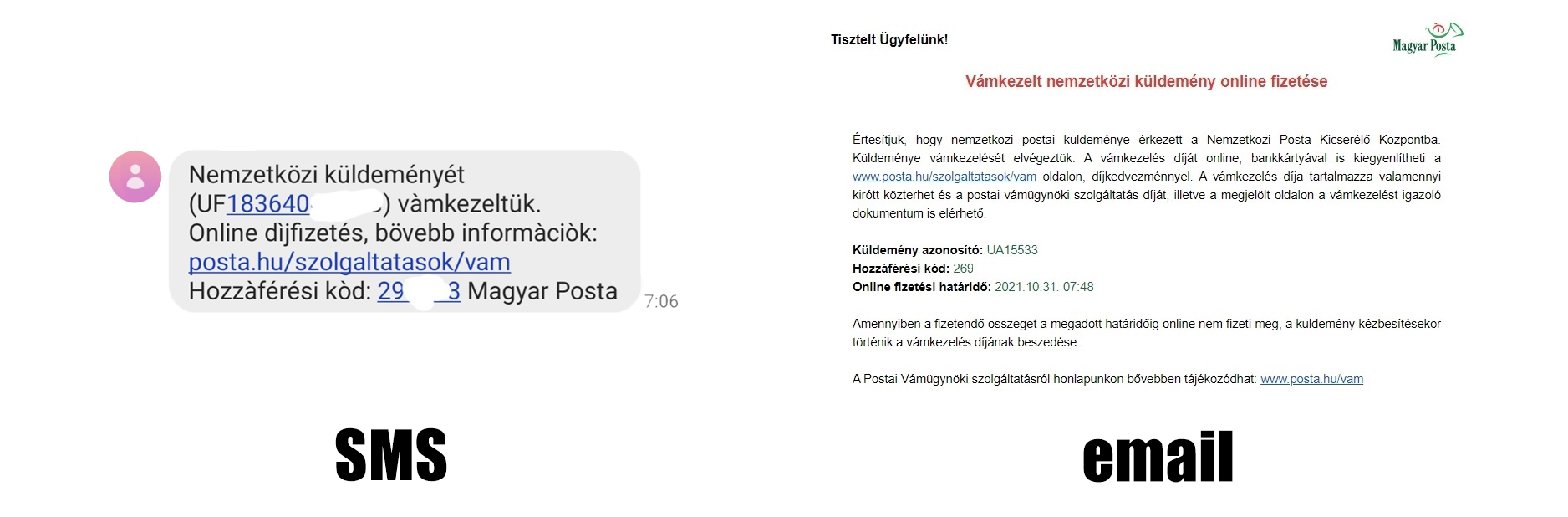 Vámügyintézés menete Magyar Posta csomag esetén 2