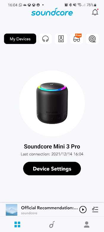 Anker Soundcore Mini 3 Pro Bluetooth hangszóró teszt 10