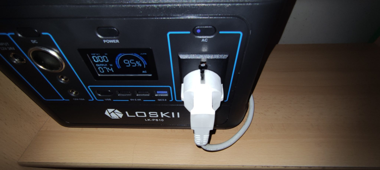 Loskii LK-PS10/XMUND XD-PS10 hordozható töltőállomás teszt 14
