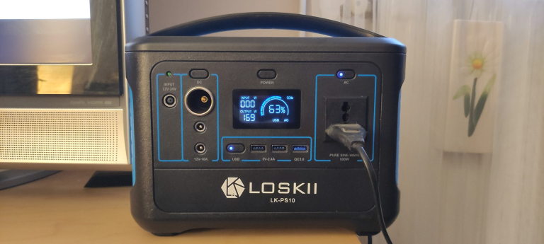 Loskii LK-PS10/XMUND XD-PS10 hordozható töltőállomás teszt 16