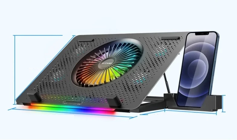 A BlitzWolf menő RGB-s laptop hűtője a BG tavaszi vásáron