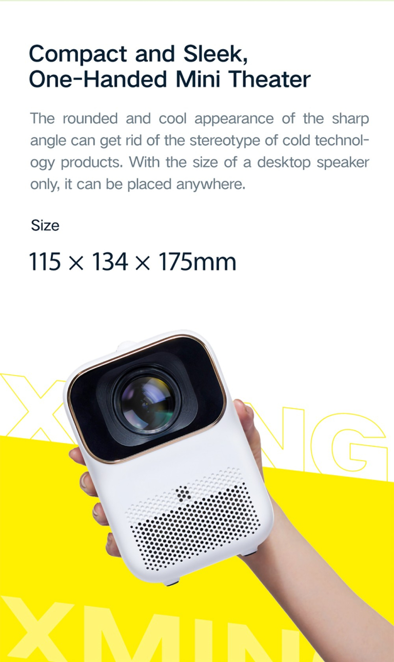 A kompakt méretű Xming Q1 SE projektor jó áron rendelhető 5