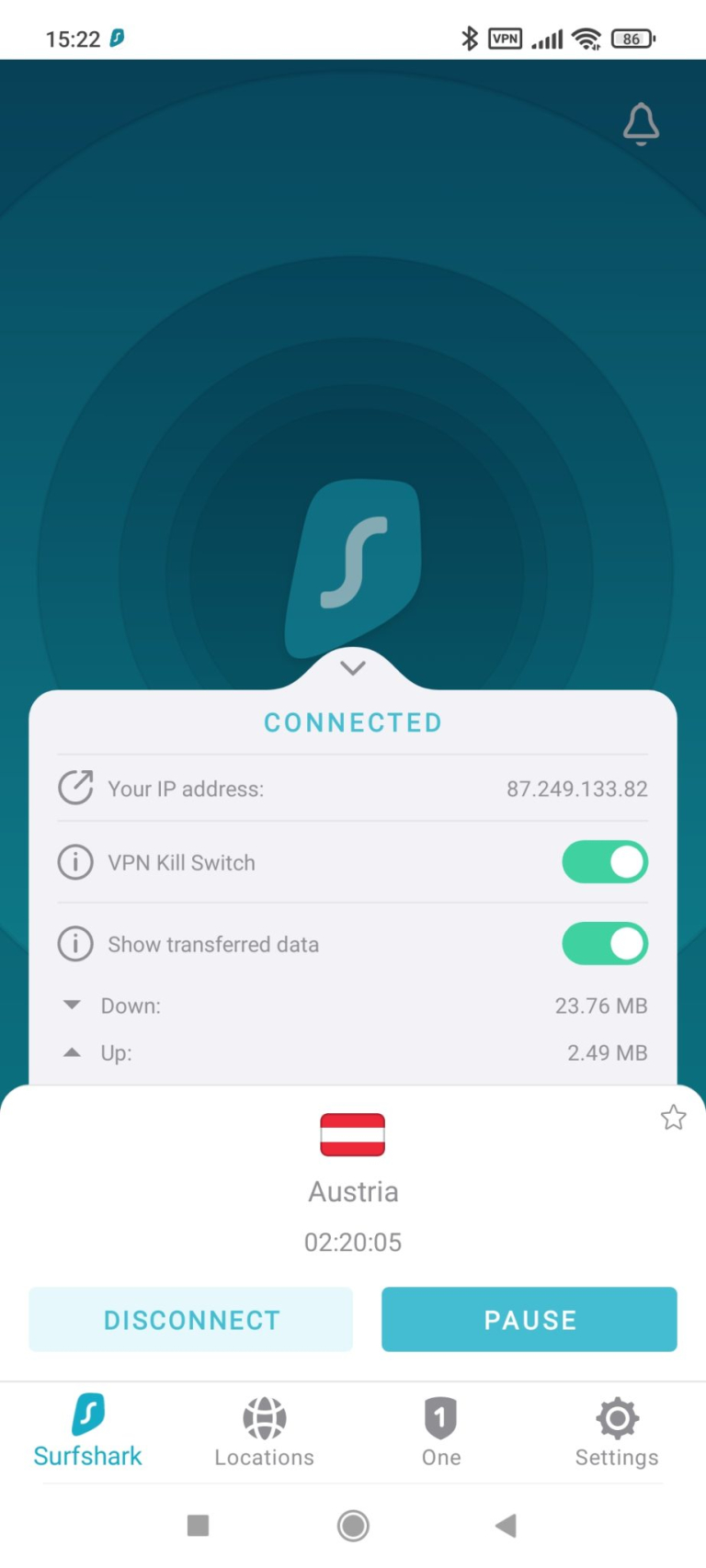 Surfshark VPN szolgáltatás tesztje 7