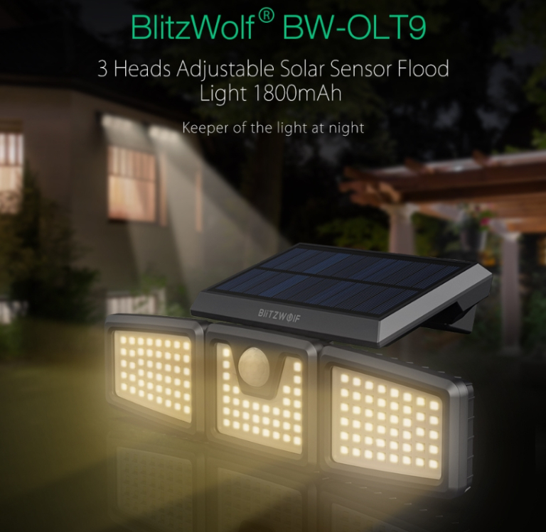 Akciós napelemes kültéri lámpa a BlitzWolftól 2