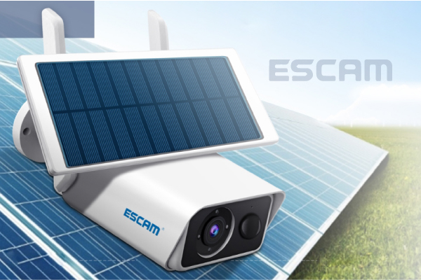 A napelemes Escam kamera teljesen vezeték nélküli 1