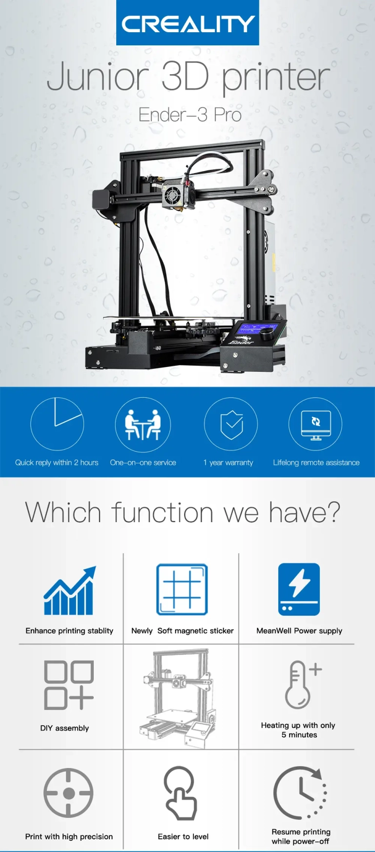 Creality Ender 3-Pro 3D nyomtató olcsón 4