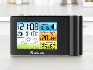 Digoo légnyomásmérős időjárás állomás