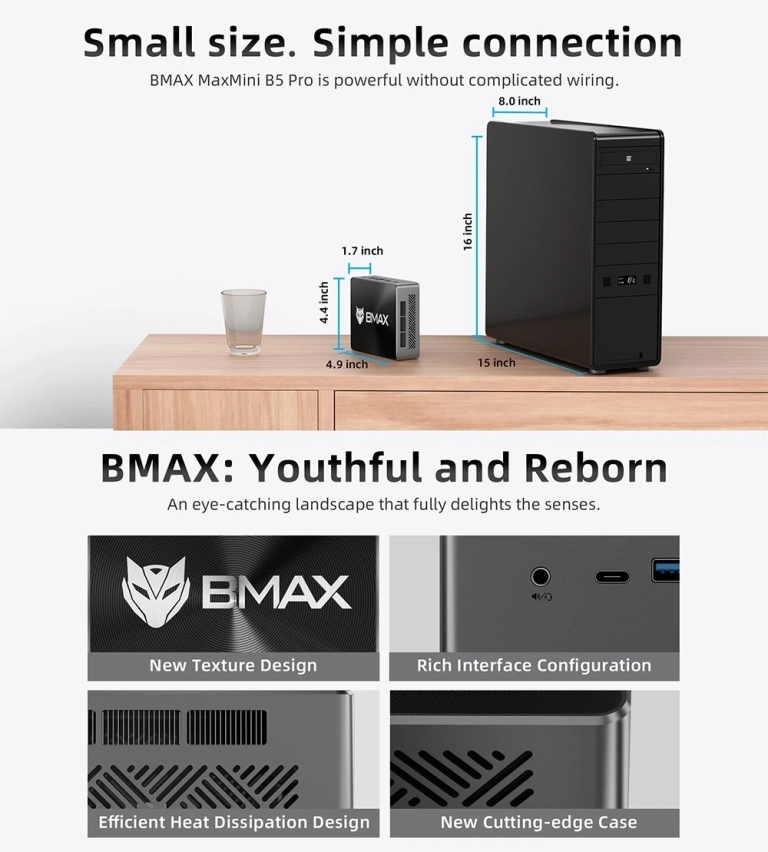 Bmax B5 Pro mini PC kelleti magát Geekbuyingon 3