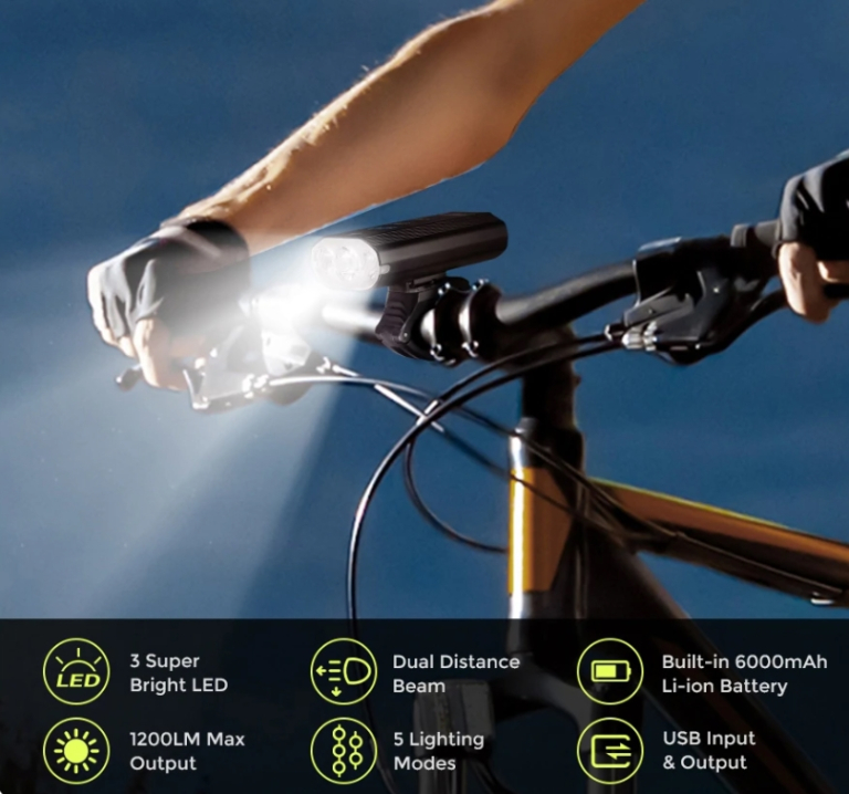 Nagy fényerejű, aksis kerékpár lámpa az Atroluxtól 5