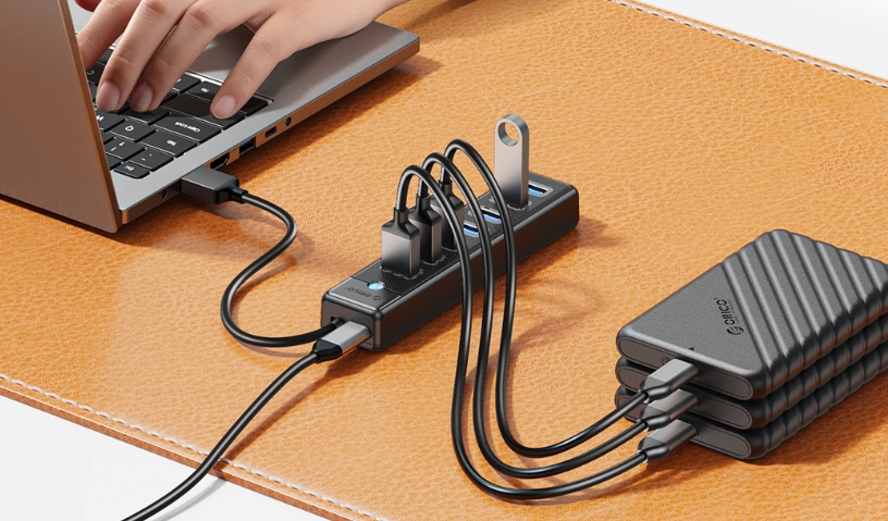 Orico 7 portos USB hub, amibe minden eszköz belefér 1