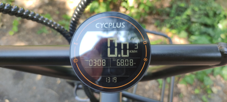 Cycplus M2 kerékpár komputer teszt 10