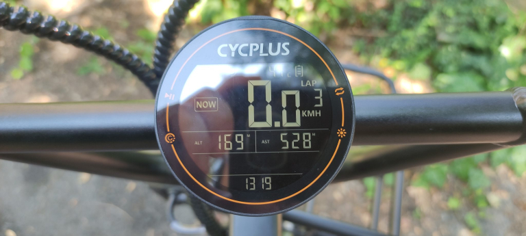 Cycplus M2 kerékpár komputer teszt 6