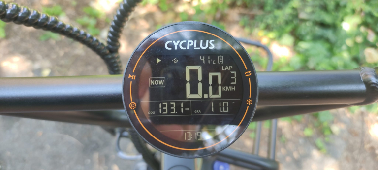 Cycplus M2 kerékpár komputer teszt 7
