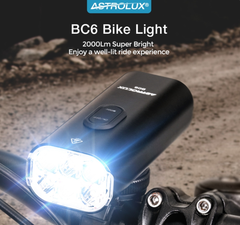 Biciklizésre optimalizált az Astrolux BC6 lámpa 2