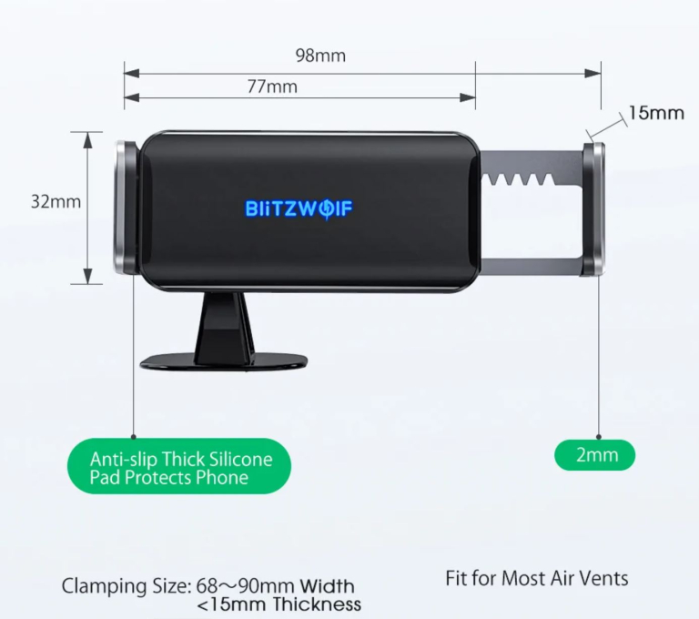 BlitzWolf telefontartó infravörös érzékelővel 8