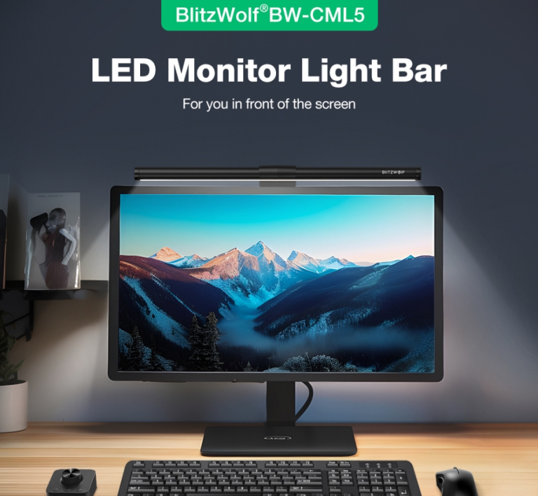 A távvezérlős BlitzWolf monitorlámpa kuponozható 2