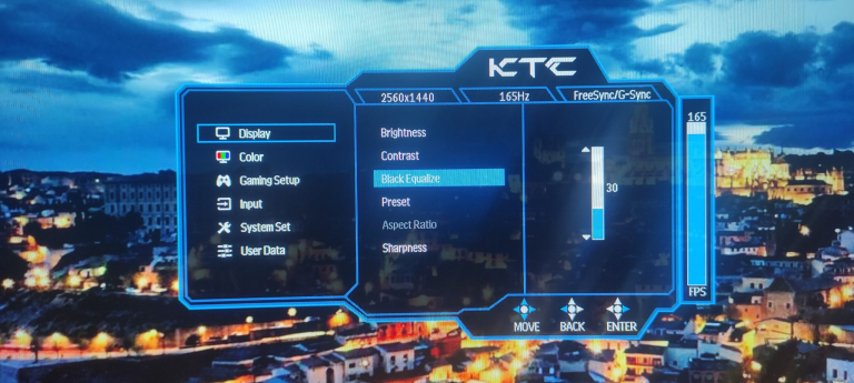 KTC H32S17 hajlított monitor teszt 15