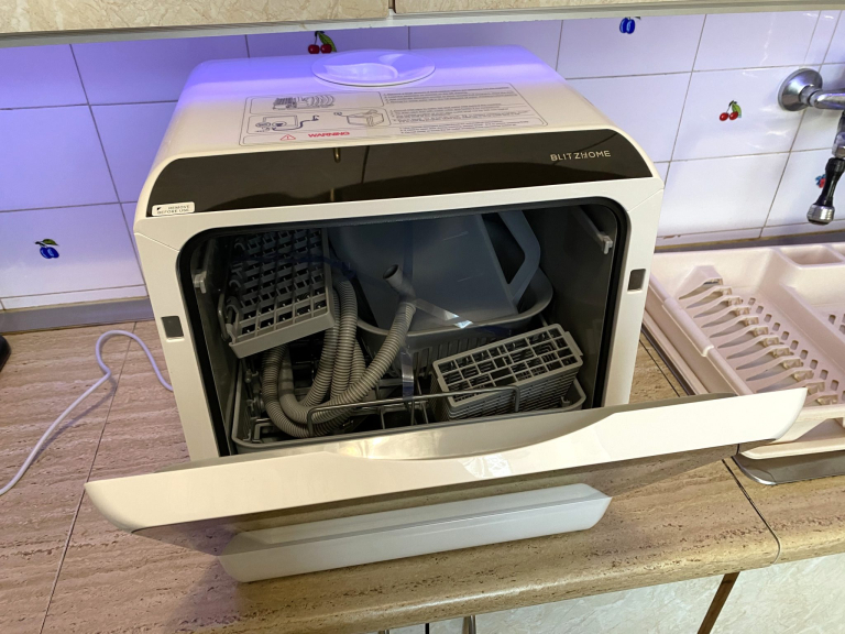 BlitzHome BH-CDW1 hordozható mosogatógép teszt 4
