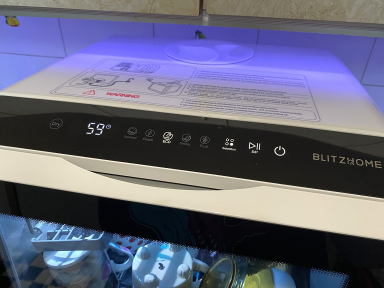 BlitzHome BH-CDW1 hordozható mosogatógép teszt 18