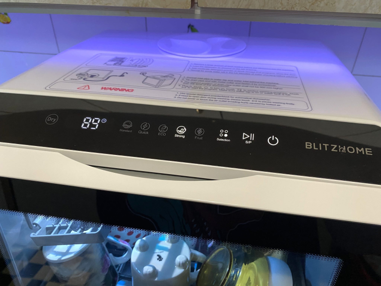 BlitzHome BH-CDW1 hordozható mosogatógép teszt 19