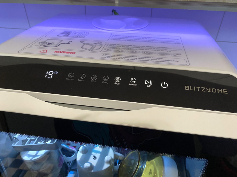 BlitzHome BH-CDW1 hordozható mosogatógép teszt 20