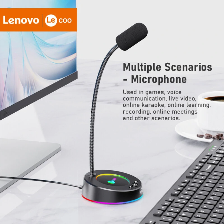 Lenovo Lecoo MC01 RGB-s mikrofon fillérekért 3