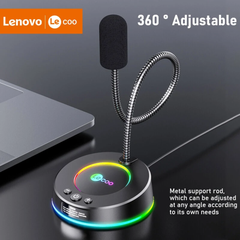 Lenovo Lecoo MC01 RGB-s mikrofon fillérekért 2
