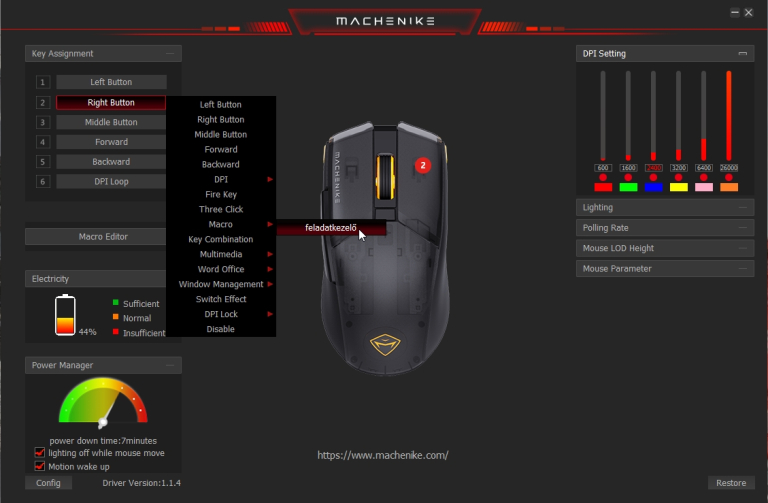 Machenike M7 Pro gamer egér teszt 25