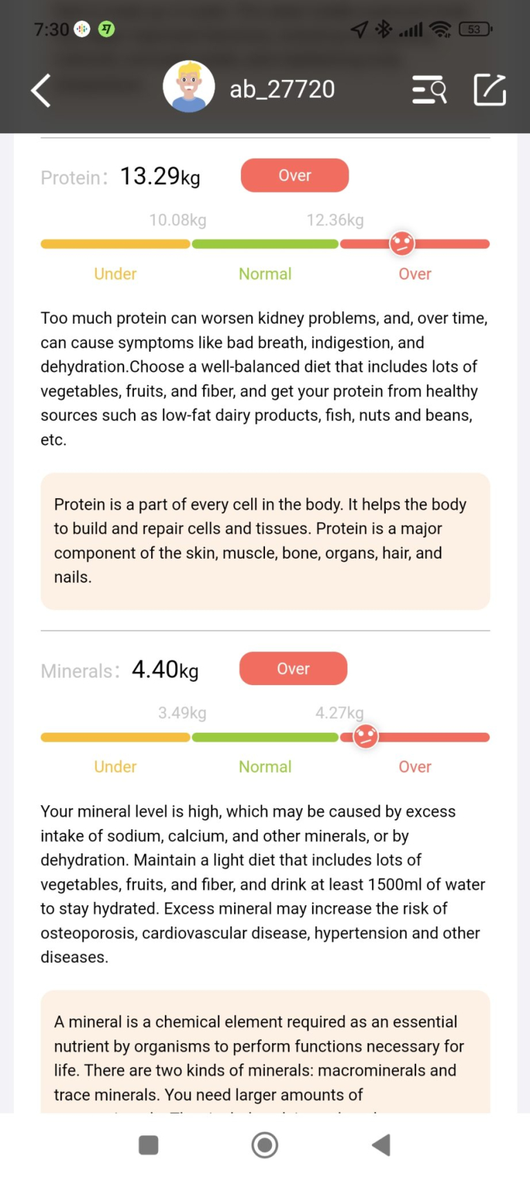 BodyPedia LM-S001 testösszetétel elemző okosmérleg teszt 17