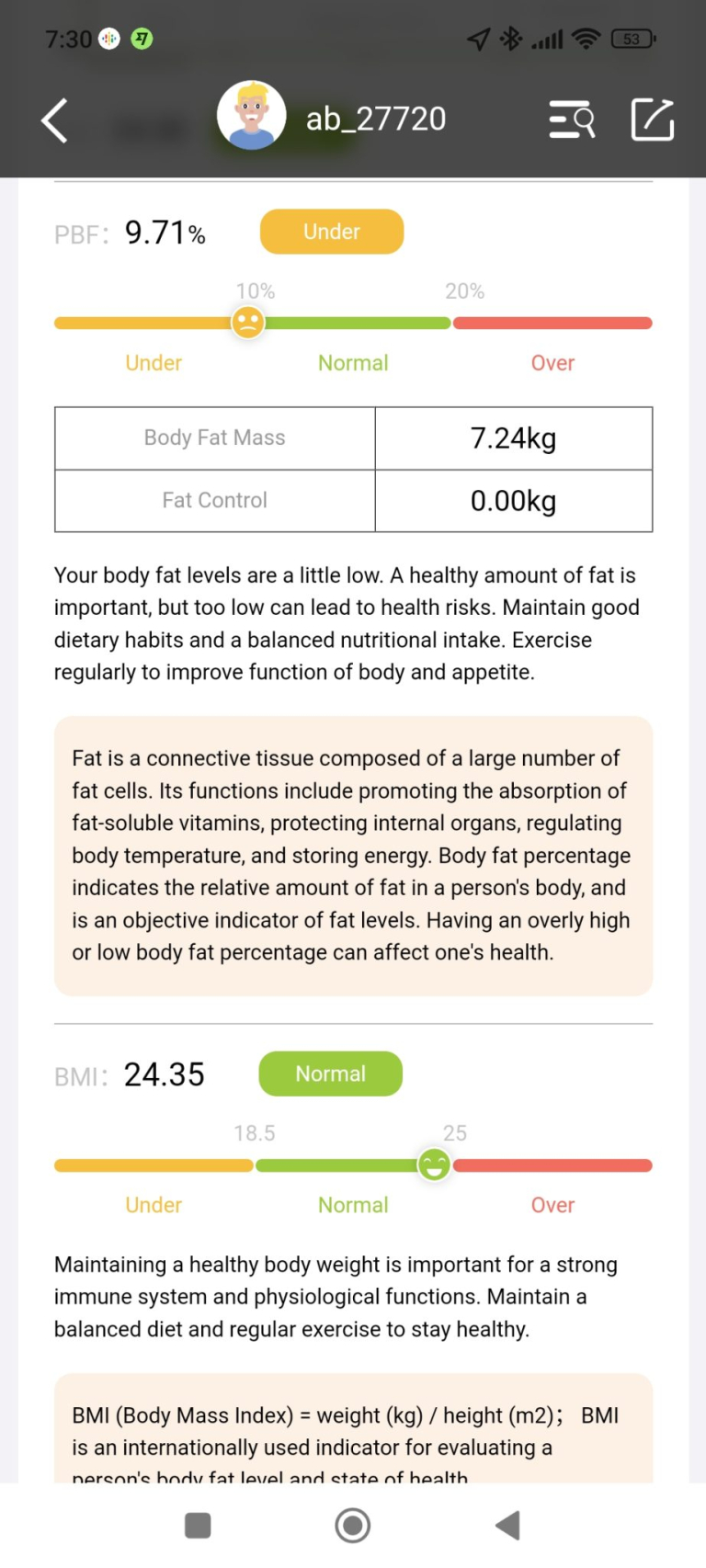 BodyPedia LM-S001 testösszetétel elemző okosmérleg teszt 21