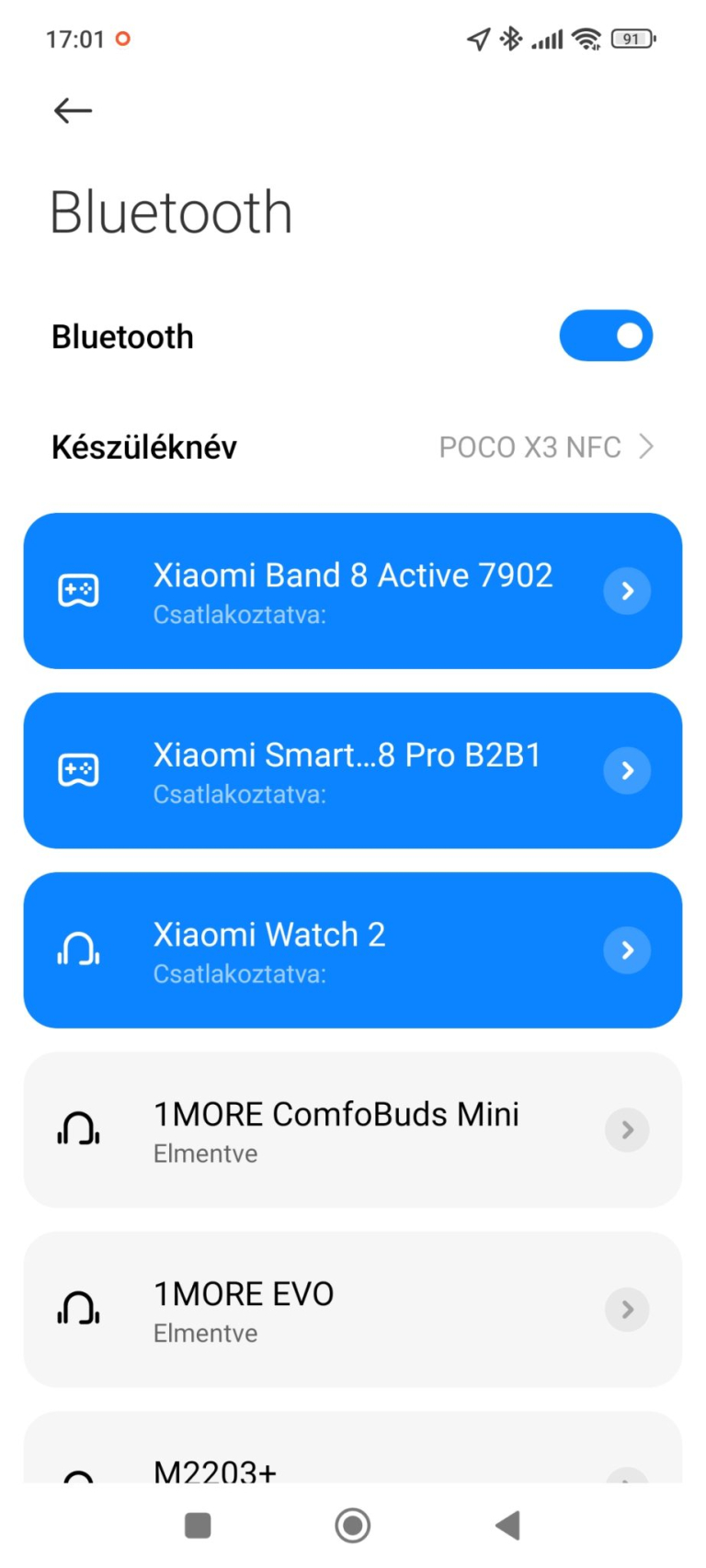 Xiaomi Smart Band 8 Active aktivitásmérő teszt 46