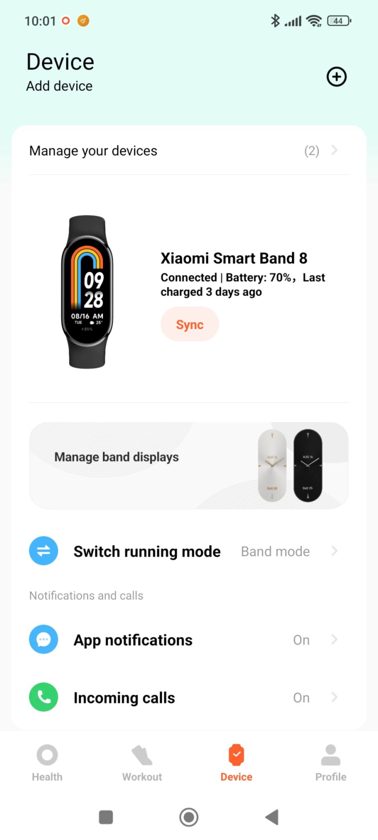Xiaomi Smart Band 8 aktivitásmérő teszt 19