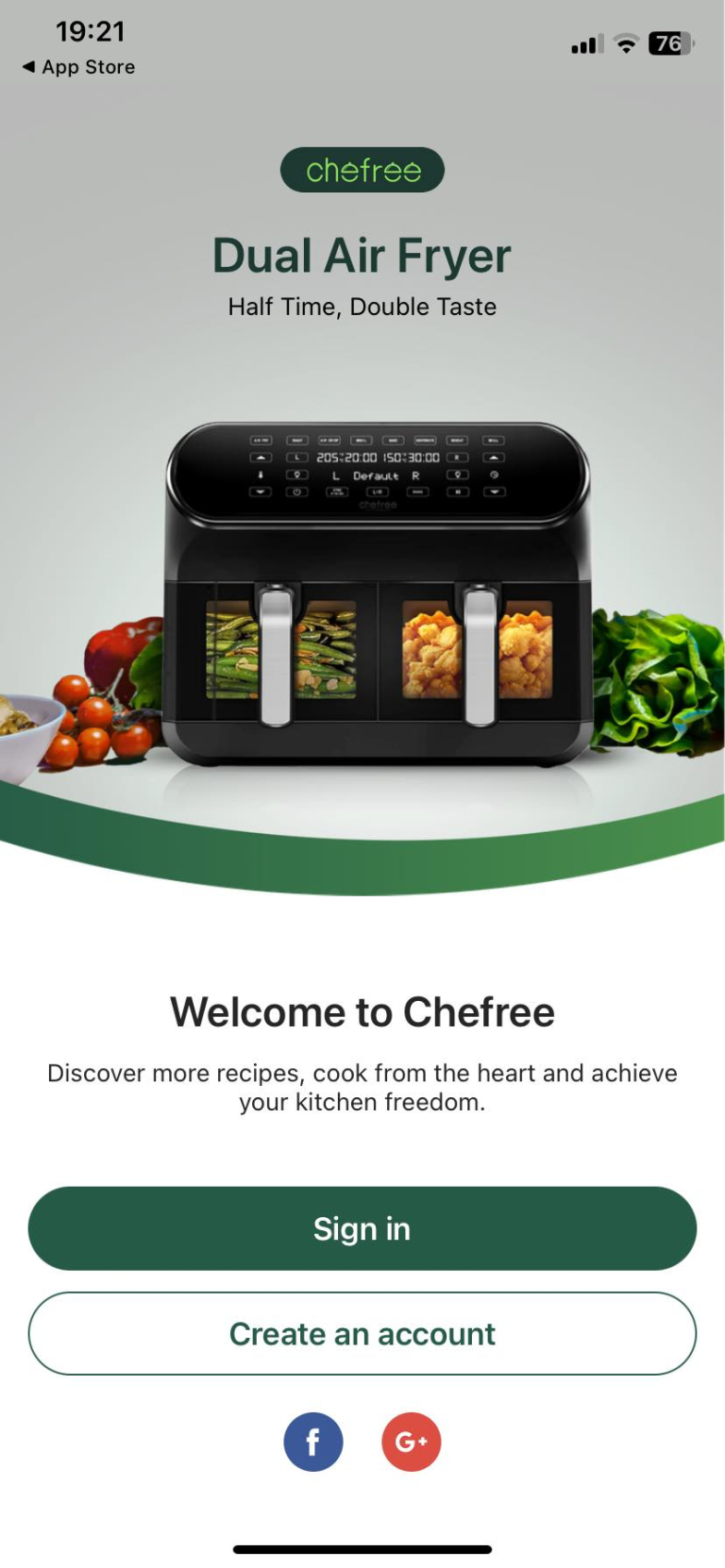 Chefree AFW20 air fryer teszt 41